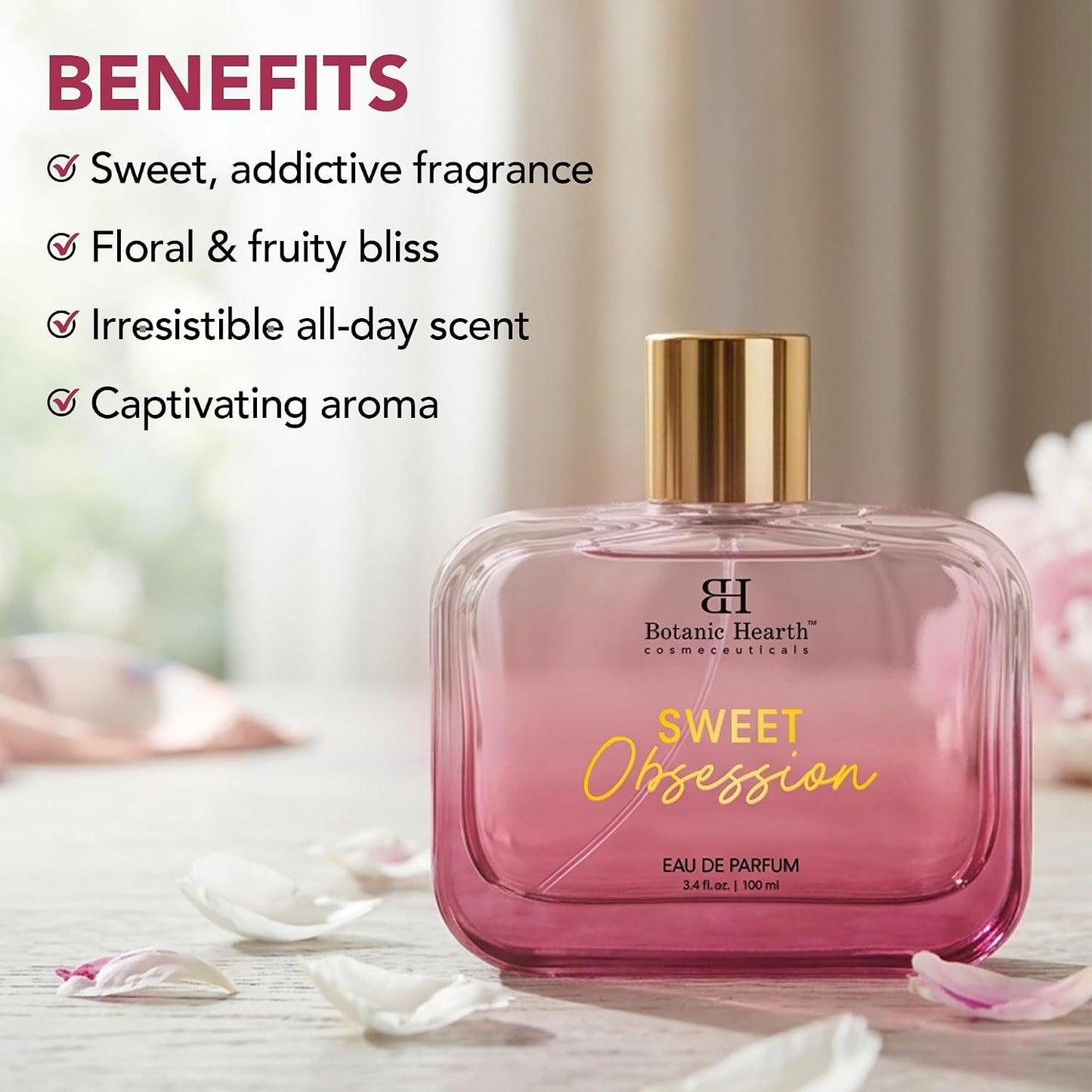 Botanic Hearth Sweet Obsession Eau de Parfum 100ml Unisex Perfume Spray