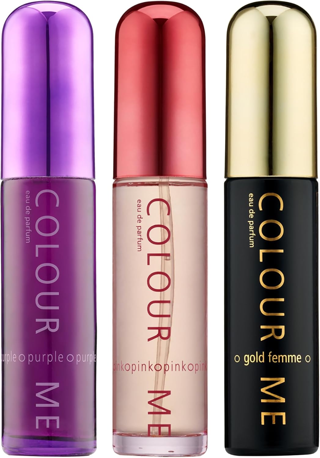 Milton-Lloyd Colour Me Femme Triple Pack 3 x 50ml Eau de Parfum for Women