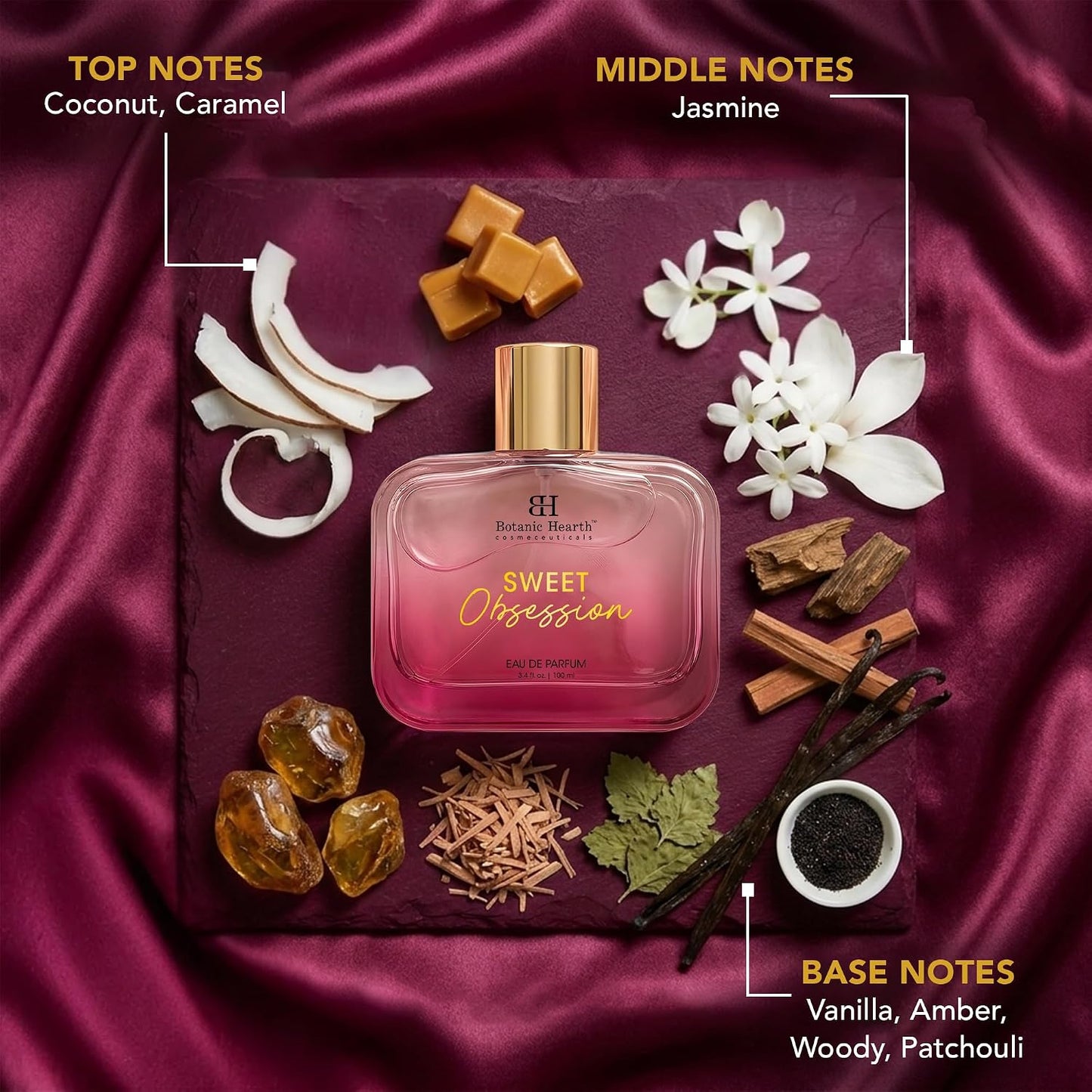 Botanic Hearth Sweet Obsession Eau de Parfum 100ml Unisex Perfume Spray